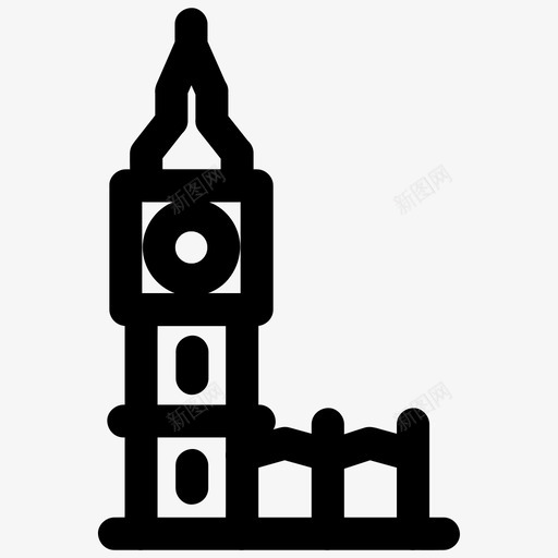 大本钟英格兰landmark图标svg_新图网 https://ixintu.com landmark 伦敦 各种尺寸的基本图标 大本钟 旅游 英格兰