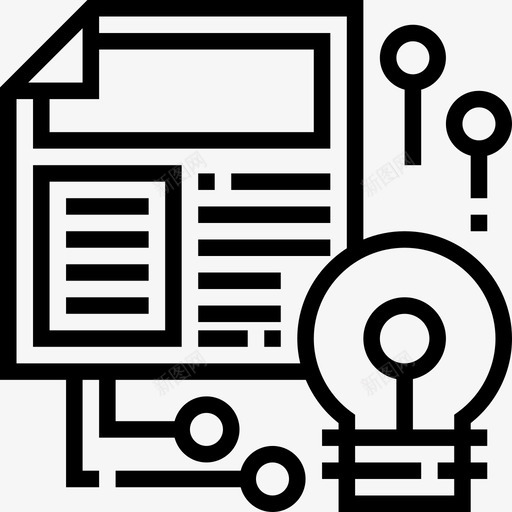 分析研究和分析2线性图标svg_新图网 https://ixintu.com 分析 研究和分析2 线性