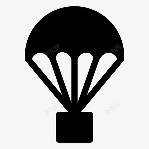 降落伞飞行高空图标svg_新图网 https://ixintu.com 2018年8月28日 天空 跳伞 降落伞 飞行 高空