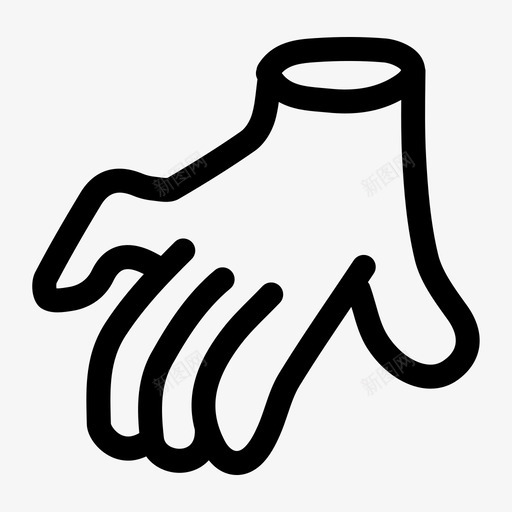 手恐怖万圣节图标svg_新图网 https://ixintu.com 万圣节 万圣节画 亚当斯一家 幽灵 恐怖 手