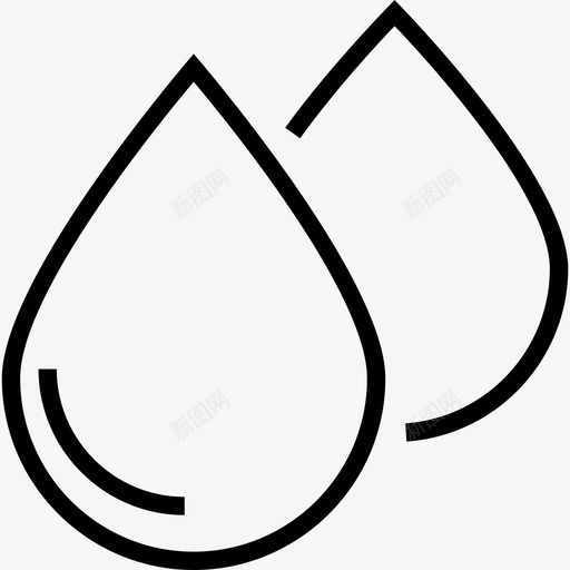 血滴医疗卫生3直线型图标svg_新图网 https://ixintu.com 医疗卫生3 直线型 血滴