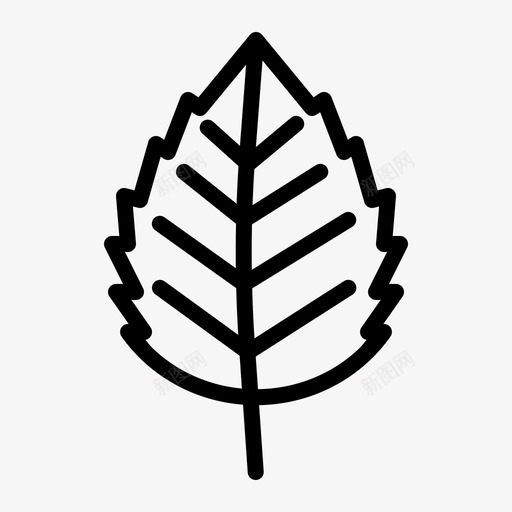 桦树秋天山毛榉图标svg_新图网 https://ixintu.com 季节 山毛榉 树叶 桦树 榆树 秋天 自然