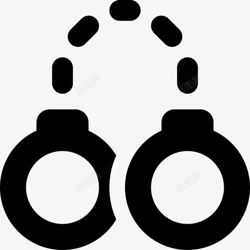 逮捕拘留手铐图标svg_新图网 https://ixintu.com 人道协调厅人道主义图标v02 手铐 拘留 监狱 监禁 逮捕