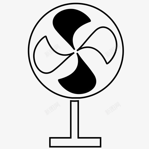 电扇通风机图标svg_新图网 https://ixintu.com 电扇 通风机