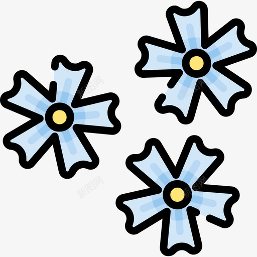 花死亡日4线性颜色图标svg_新图网 https://ixintu.com 死亡日4 线性颜色 花
