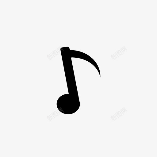 音乐八音符音乐符号图标svg_新图网 https://ixintu.com 八音符 曲调 音乐 音乐符号 颤音