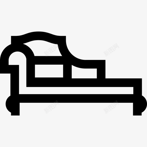 长椅装饰图标svg_新图网 https://ixintu.com 长椅装饰