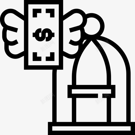 增长金融自由2线性图标svg_新图网 https://ixintu.com 增长 线性 金融自由2
