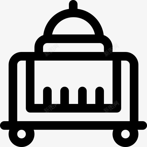 客房服务49号酒店直线式图标svg_新图网 https://ixintu.com 49号酒店 客房服务 直线式