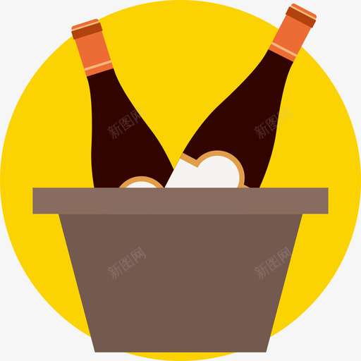 香槟食物43平的图标svg_新图网 https://ixintu.com 平的 食物43 香槟