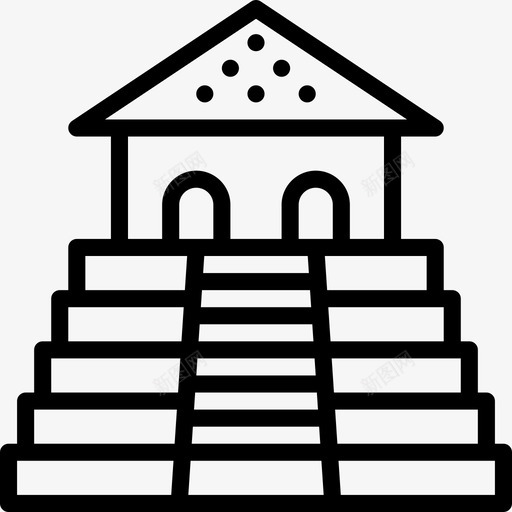 纪念碑建筑5线性图标svg_新图网 https://ixintu.com 建筑5 纪念碑 线性