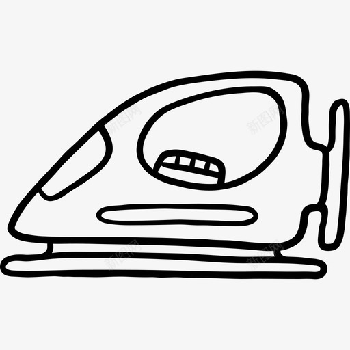 熨斗酒店服务6黑色图标svg_新图网 https://ixintu.com 熨斗 酒店服务6 黑色