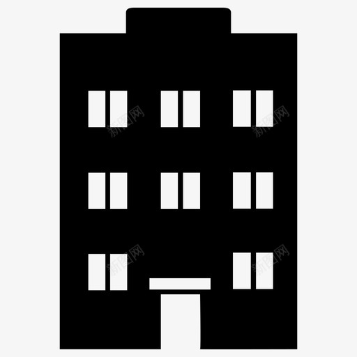 商务楼公司图标svg_新图网 https://ixintu.com 公司 商务楼