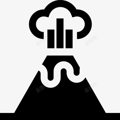 夏威夷7号火山充满图标svg_新图网 https://ixintu.com 充满 夏威夷7号火山