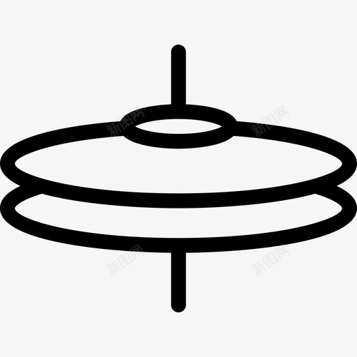 钹乐器3线型图标svg_新图网 https://ixintu.com 乐器3 线型 钹