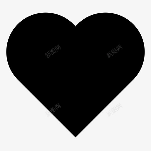 爱心喜欢图标svg_新图网 https://ixintu.com 喜欢 心 爱 超级 速率 高品质填充图标