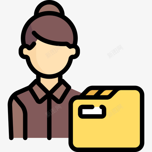 员工人力资源部13线性颜色图标svg_新图网 https://ixintu.com 人力资源部13 员工 线性颜色