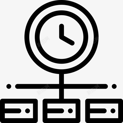 时间管理时间管理12线性图标svg_新图网 https://ixintu.com 时间管理 时间管理12 线性