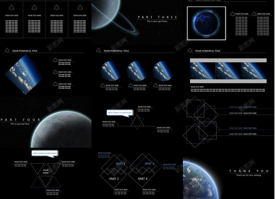 太空中的地球幻灯片模板PPT模板_新图网 https://ixintu.com 中的 地球 太空 幻灯片 模板