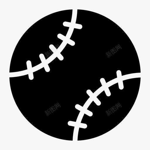 棒球游戏垒球图标svg_新图网 https://ixintu.com 垒球 棒球 游戏 运动