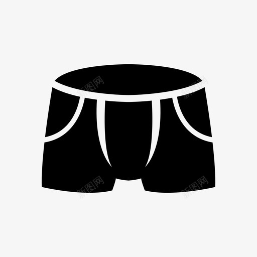 男士内衣男士内裤拳击短裤图标svg_新图网 https://ixintu.com 拳击短裤 男士内衣 男士内裤 短裤 衣服