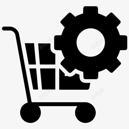 订单管理cog电子商务图标svg_新图网 https://ixintu.com cog 在线销售 声誉管理字形图标 电子商务 订单管理 采购管理 销售管理