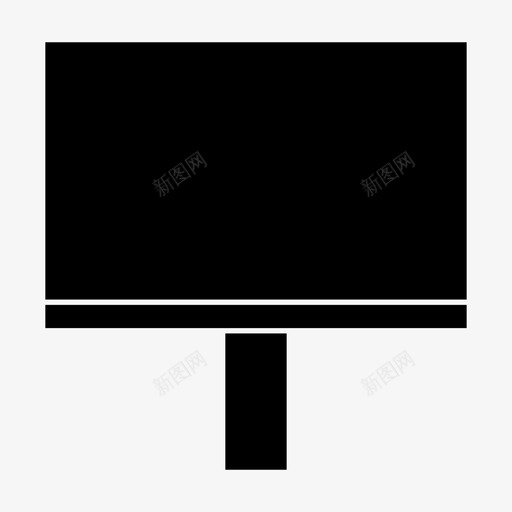 横幅广告牌营销图标svg_新图网 https://ixintu.com ios 广告 广告牌 横幅 网页设计字形 营销