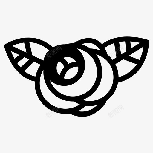 玫瑰花朵混合套装图标svg_新图网 https://ixintu.com 混合套装 玫瑰 花朵