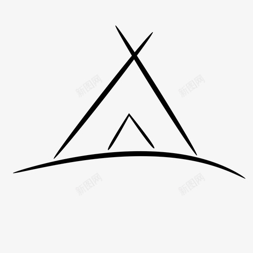 帐篷印第安人印第安人帐篷图标svg_新图网 https://ixintu.com 印第安人 印第安人帐篷 帐篷 提比 提皮 旅行