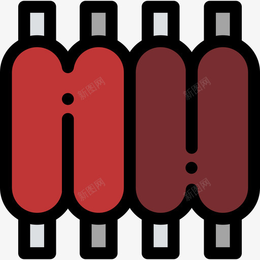 排骨烧烤派对4原色图标svg_新图网 https://ixintu.com 原色 排骨 烧烤派对4