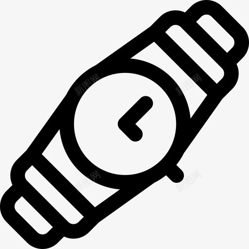 手表嘻哈6直线型图标svg_新图网 https://ixintu.com 嘻哈6 手表 直线型