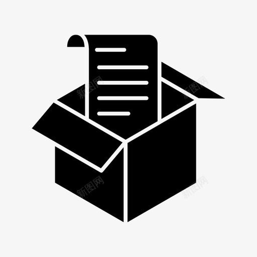 货运单据货物运输图标svg_新图网 https://ixintu.com 包装 装运 货物 货运单据 运输