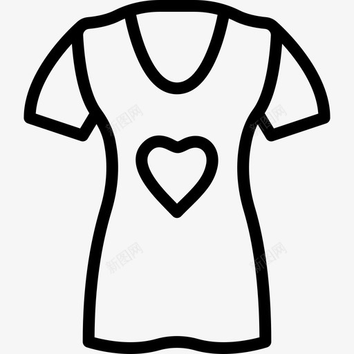 衬衫女装4直线型图标svg_新图网 https://ixintu.com 女装4 直线型 衬衫