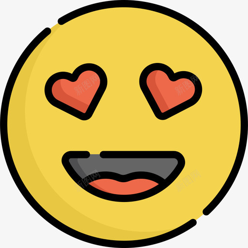 爱情whatsapp笑脸2线性颜色图标svg_新图网 https://ixintu.com whatsapp笑脸2 爱情 线性颜色