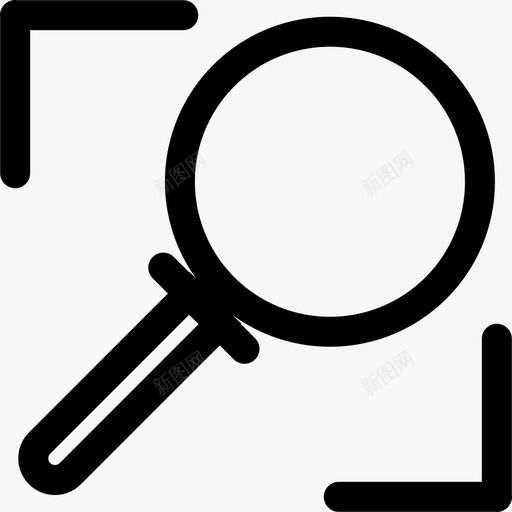 Loupe商业分析8线性图标svg_新图网 https://ixintu.com Loupe 商业分析8 线性