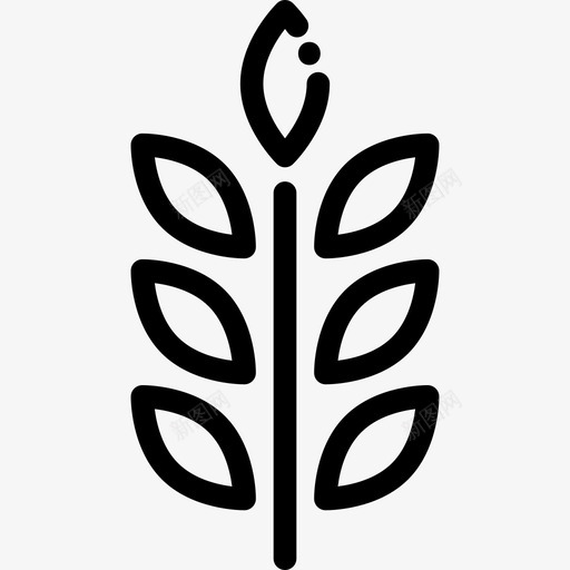 小麦感恩节直系图标svg_新图网 https://ixintu.com 小麦 感恩节 直系
