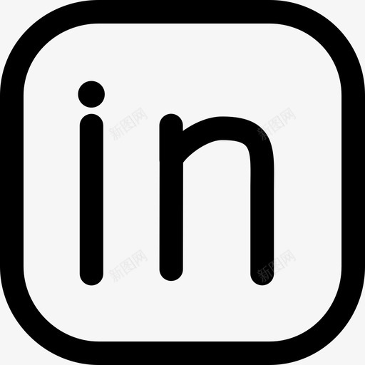 Linkedin社交媒体28第32px行图标svg_新图网 https://ixintu.com Linkedin 社交媒体28 第32px行