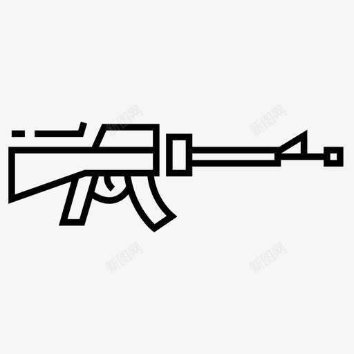 m16枪m16武器m16气枪图标svg_新图网 https://ixintu.com m16枪 m16武器 m16气枪