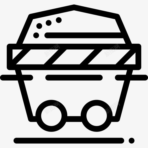 煤炭制造业7线性图标svg_新图网 https://ixintu.com 制造业7 煤炭 线性