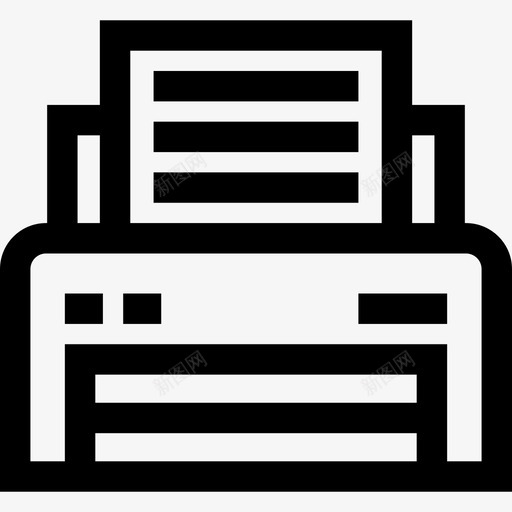 纸质打印机实物资产8线性图标svg_新图网 https://ixintu.com 实物资产8 纸质打印机 线性