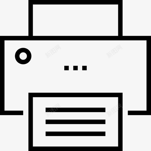 打印机ui接口16线性图标svg_新图网 https://ixintu.com ui接口16 打印机 线性