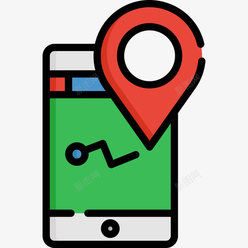 Gps智能设备15线性颜色图标svg_新图网 https://ixintu.com Gps 智能设备15 线性颜色