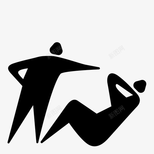 教练健身私人教练图标svg_新图网 https://ixintu.com 健康 健身 培训 教练 私人教练
