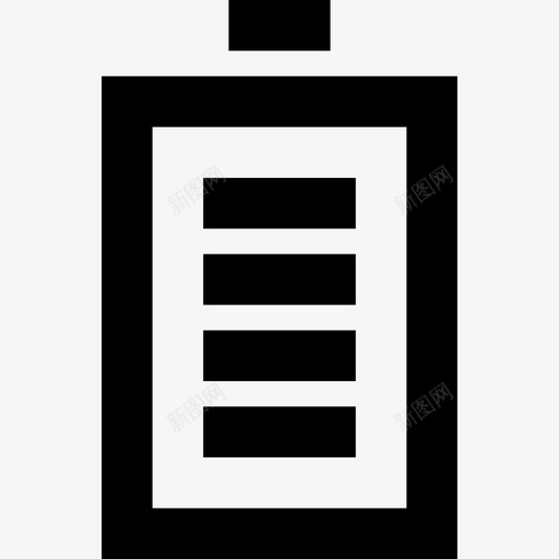 全电池智能手机基本配置2线性图标svg_新图网 https://ixintu.com 全电池 智能手机基本配置2 线性