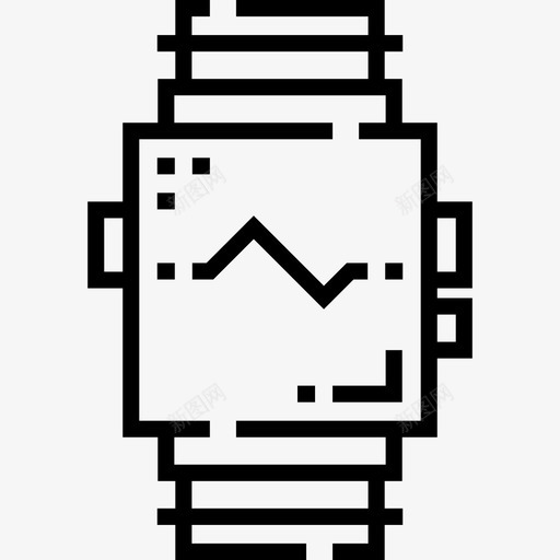 智能手表健康生活6线性图标svg_新图网 https://ixintu.com 健康生活6 智能手表 线性