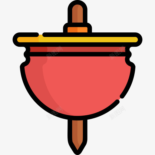 旋转器玩具17线性颜色图标svg_新图网 https://ixintu.com 旋转器 玩具17 线性颜色