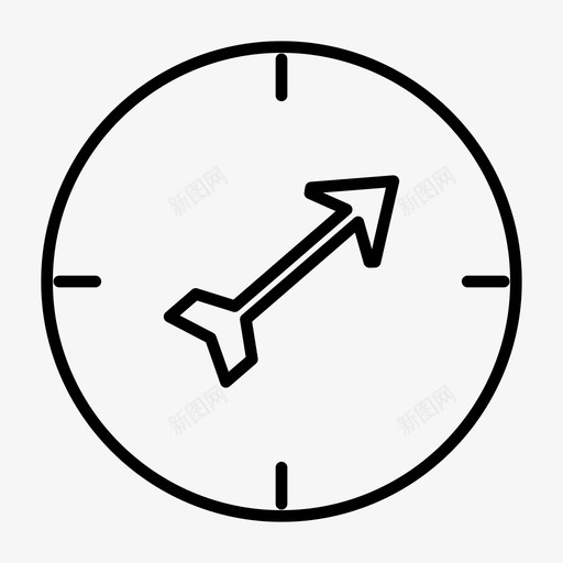 指南针野营方向图标svg_新图网 https://ixintu.com ios 导航 指南针 方向 标志 用户界面轮廓 网页设计 野营