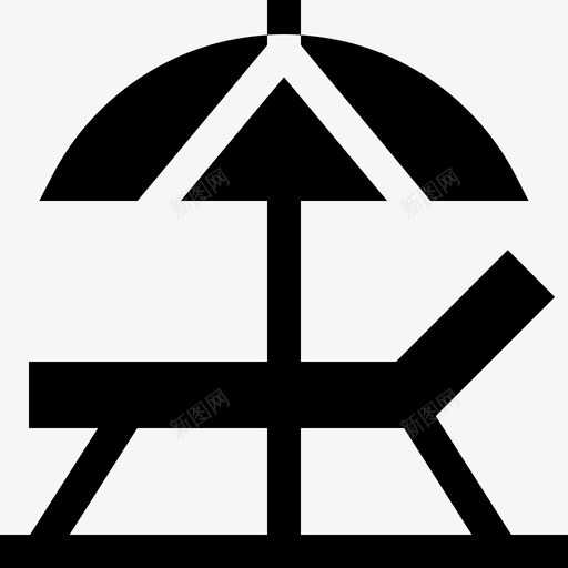 太阳伞夏季11填充图标svg_新图网 https://ixintu.com 填充 夏季11 太阳伞