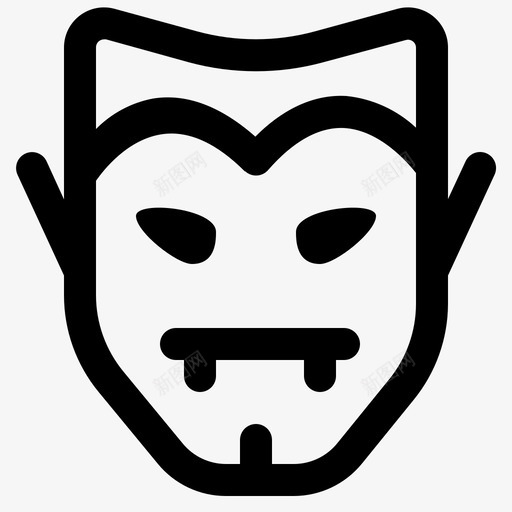 吸血鬼万圣节怪物图标svg_新图网 https://ixintu.com 万圣节 万圣节快乐 亡灵 吸血鬼 怪物