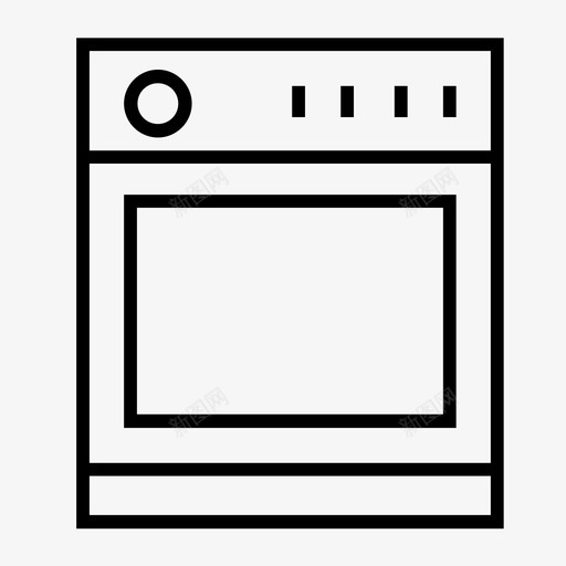 烤箱电器烘焙图标svg_新图网 https://ixintu.com 加热 厨房 厨房瘦图标 烘焙 烤箱 烹饪 电器 餐厅